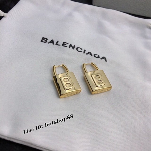 巴黎世家專櫃Balenciaga新款金色耳釘耳環 zgb2457